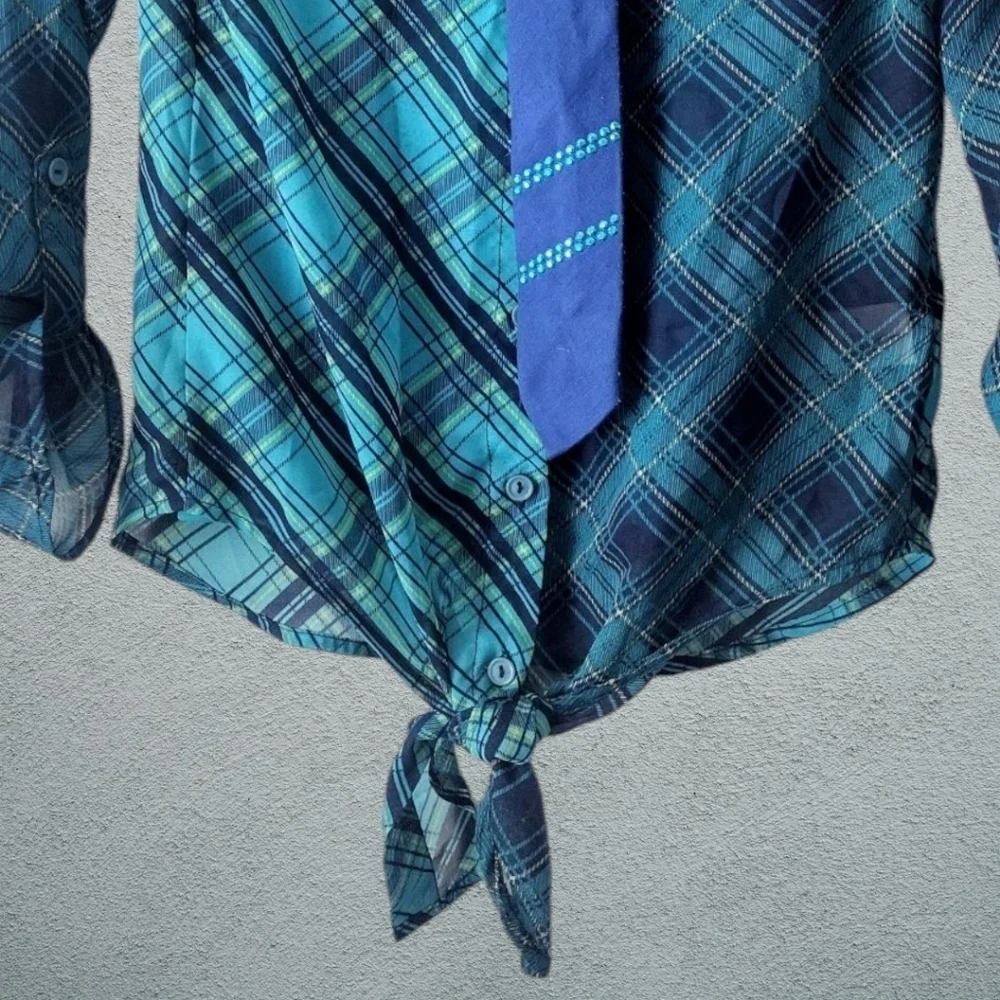 Weavers Girl Plaid 4 Piece Skirt Set Size Medium